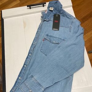 XL Levi's Medium Wash Ultimate Western Long Sleeve Denim Shirt  - NWT